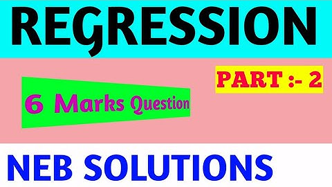 CLASS 12 MATHS || PART 2 || REGRESSION || OLD IS GOLD SOLUTION ||
