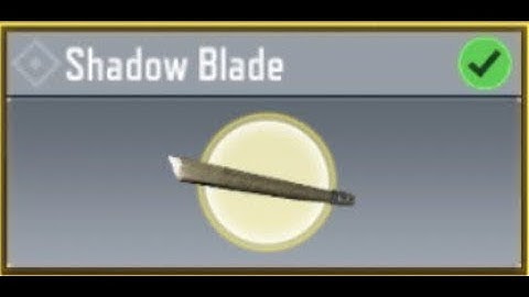 Shadowblade Class In BR Mode | Call Of Duty Mobile