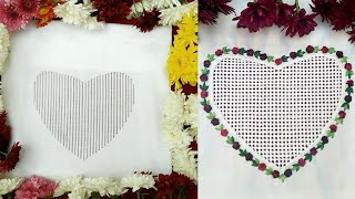 Heart Shape Tarakashi Embroidery Wall Hanging Crossword Clue. Arfa Embroidery
