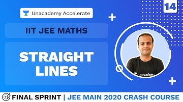 JEE Main 2020 Crash Course | Final Sprint | L 14 Straight Lines | Maths