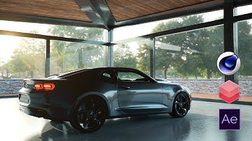 chevrolet camaro 2019 rendering time laps (making, Cinema 4D + Redshift )