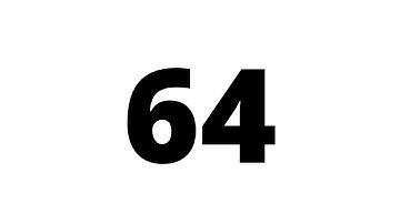 64 Second Countdown Timer White Screen With Sound Effect