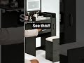 Budget friendly LED lighted bedroom desk with power outlet #shorts #budgetfriendly #bedroomdecor