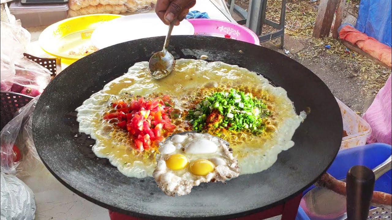 Mongolian Omelette Curry | Butter & Cheese loaded Egg Curry | Surat City food || Street Food India | Tasty Street Food