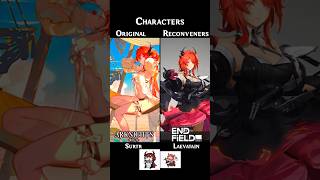 Characters Original Arknights Vs Reconveners Endfield part 2