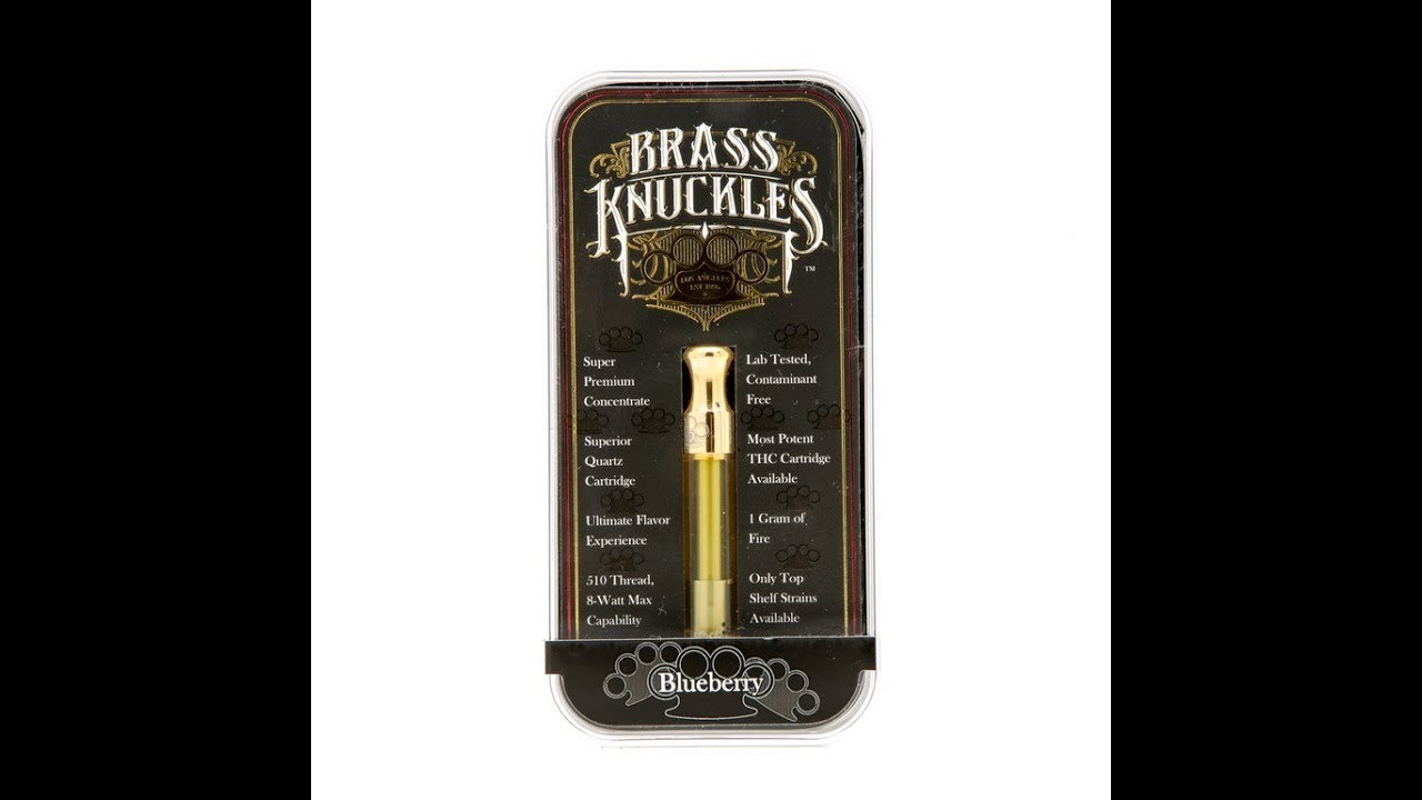 Brass Knuckles Blueberry Indica 420 Oil/Wax Vape Cartridge Review YouTube