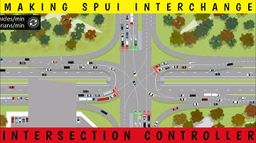 TUTORIAL VIDEO! MAKING REALISTIC SPUI INTERCHANGE IN INTERSECTION CONTROLLER GAME 2023 BY BAL BAL TV