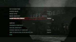 how to enter cheats on L4D