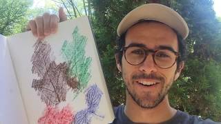 How to make a backyard leaf-rubbing