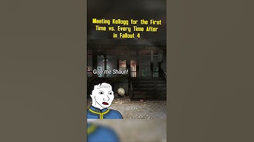 Meeting Kellogg for the First Time vs. Every Time After in Fallout 4 #memes #shorts #fallout