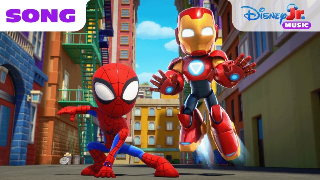 "Team-Up!" Song from Spidey and Iron Man: Avengers Team-Up! 💪🎵 | 