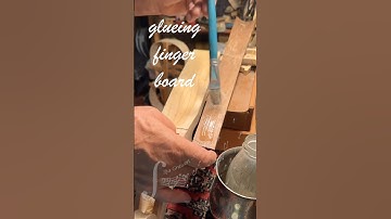Glueing fingerboard on five string cello...today in my workshop No 49...#cello #shorts #fingerboard