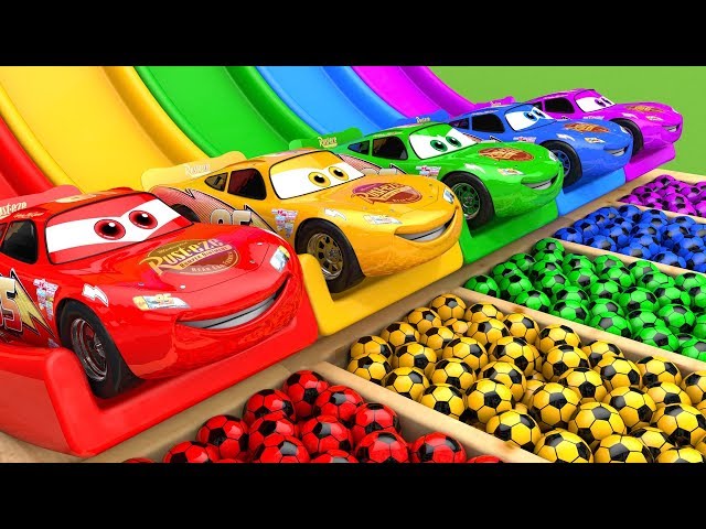 McQueen Car Assembly Surprise Soccer Ball | Street Vehicle with Learn Colors for Kids class=