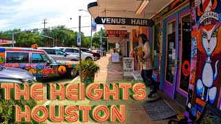 Houston Walking Tour - The Heights 19th St 4K