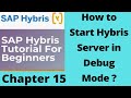 how to start hybris server in debug mode ? | sap hybris | sap hybris tutorial for beginners |Part15