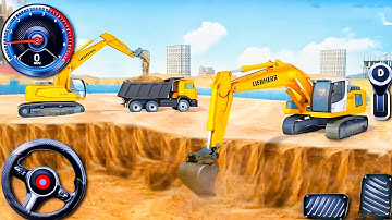 🔥JCB City Road Construction Simulator 3D🚧 - Android Gameplay
