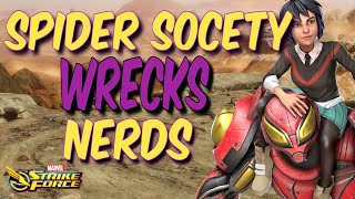 Spider Society HUMBLED Me - Got Tricky, Got Wrecked - Marvel Strike Force - MSF