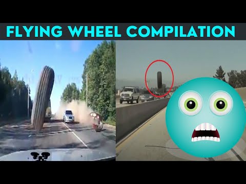 Loose Tyre compilation | Loose tires flying off|