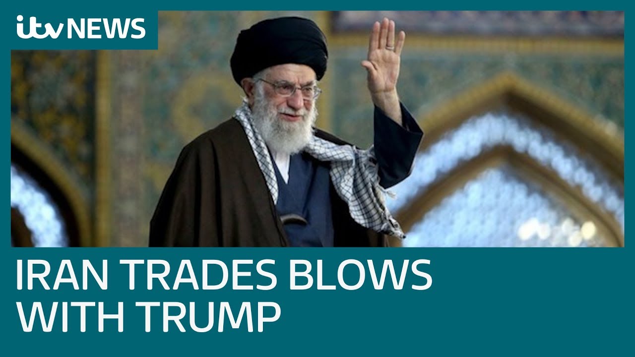 newspaper mockup Trump warns of 'obliteration' as Iran accuses White House of 'mental retardation' | ITV News