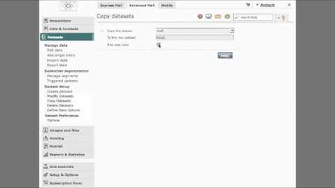 Datasets - How to Copy a Dataset