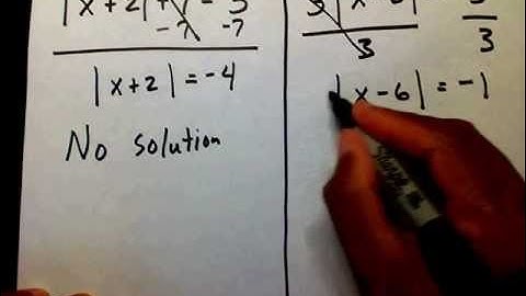 Solve Absolute Value Equations Part 2