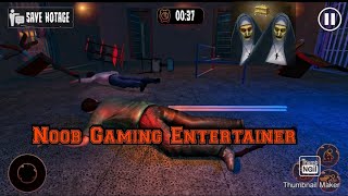 Noob Gaming Entertainer|| Evil scary twins nun horror full gameplay screenshot 2