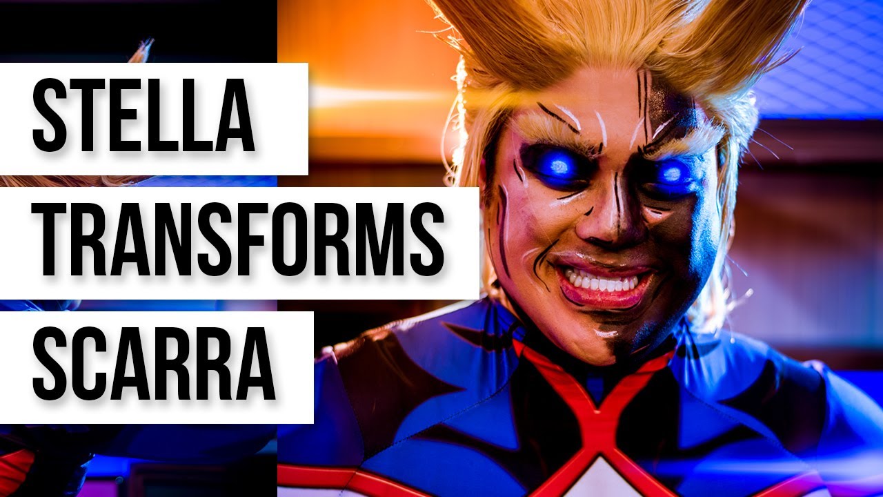 Scarra cosplays All Might highlights - Stella Transforms