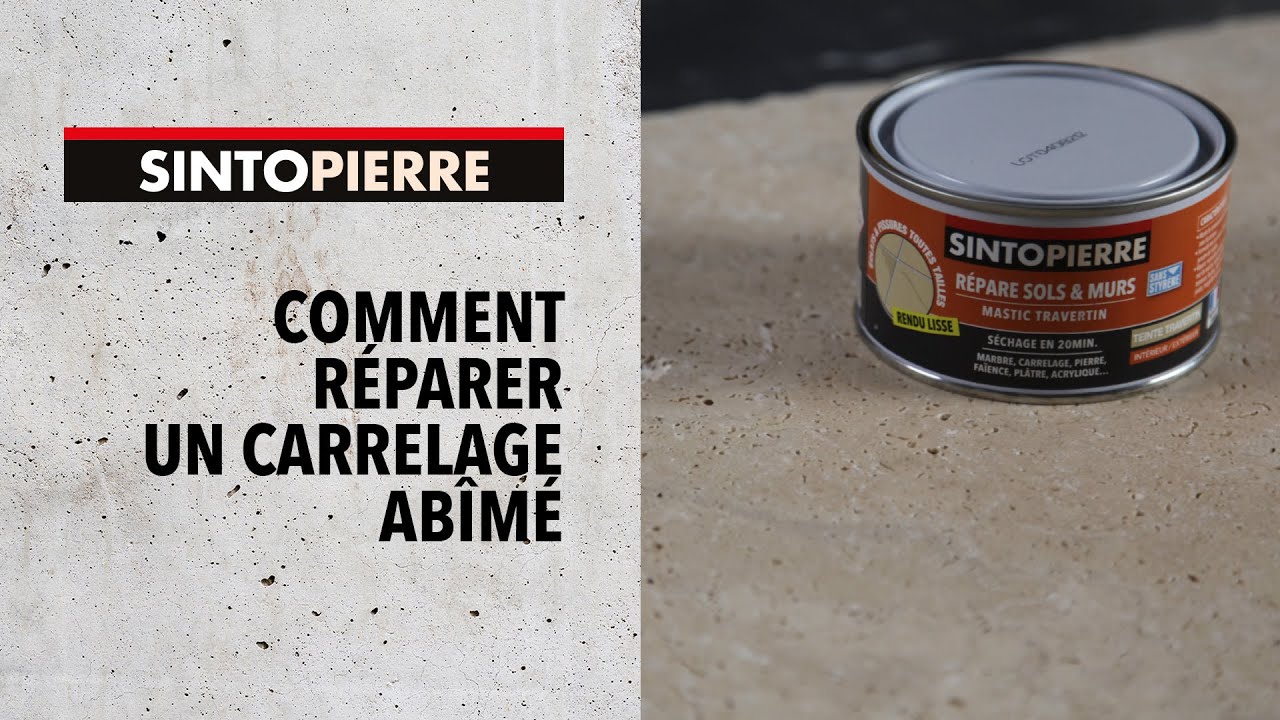 Comment réparer un carrelage abîmé ? - YouTube