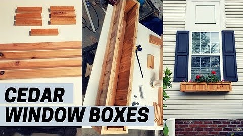 How to Build a Cedar Window Planter Box | Easy DIY Project