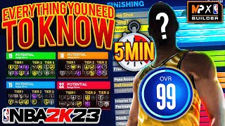 EVERYTHING YOU NEED TO KNOW ABOUT the 2K23 BUILDER in 5 minutes...