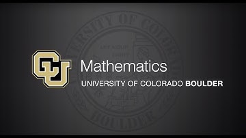CU Boulder 2020 Mathematics Virtual Graduation Ceremony