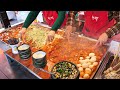 한판에 200인분?! 명절에만 등장하는 압도적인 초대형철판 가래떡 떡볶이 랜떡 / spicy giant rice cake Tteokbokki / korean street food