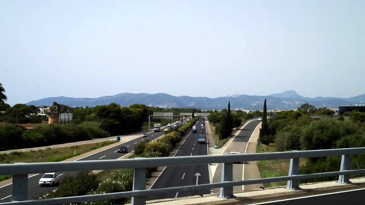 Palma Majorca Airport to Palma Beach - YouTube