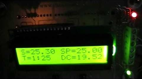 Implementing an arduino based temperature controller with PID algorithm
