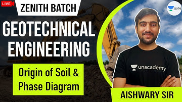 Origin of Soil and Phase Diagram | Zenith Batch | Geotechnical Engineering | GATE/ESE Exam