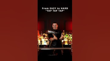flair tricks From EASY to HARD"TAP TAP TAP" 1 bottle #flairbartending #bartender #bartricks