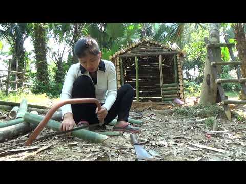 FULL VIDEO: How to build a Cabin house, Start to Finish | survival in the rainforest