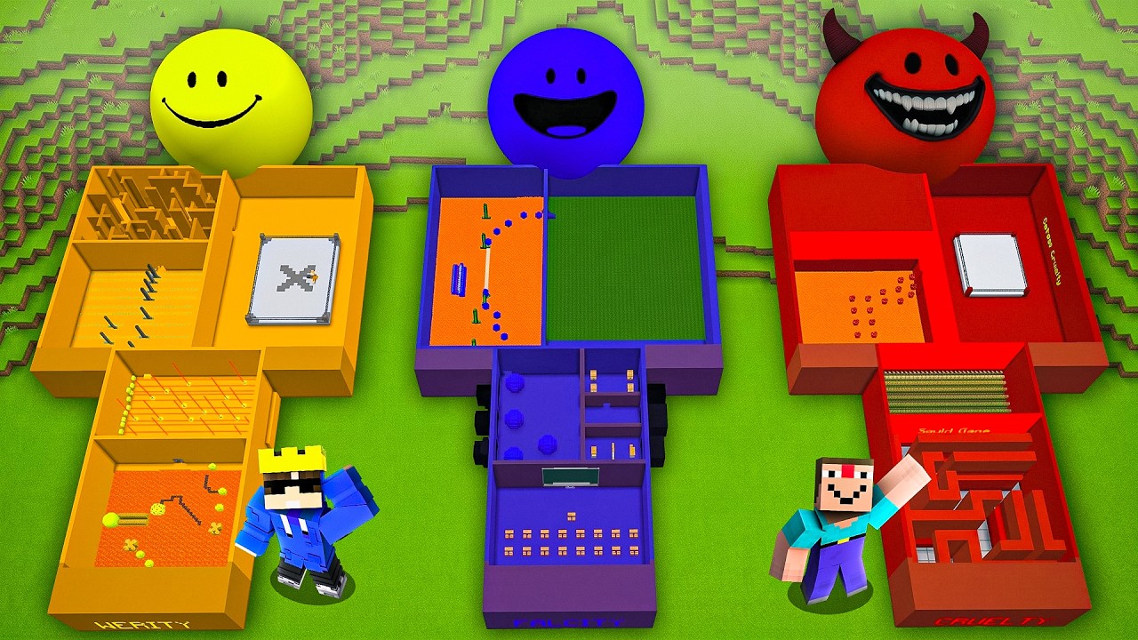 Alpha vs Tikawar: Scary Verity's Maze Statue Battle In Minecraft...