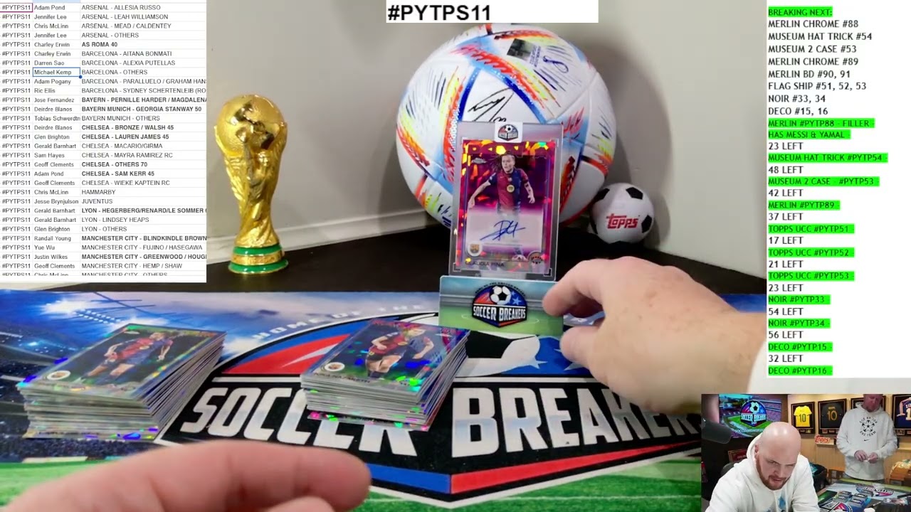 2024-25 TOPPS UEFA WOMENS CHAMPIONS LEAGUE UWCL CHROME SAPPHIRE 10 BOX PYTP CASE BREAK - 