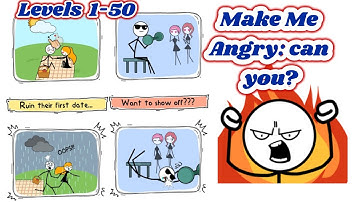 Make Me Angry: can you Game All levels 1 - 50 Gameplay Walkthrough (IOS - Android) By WEEGOON