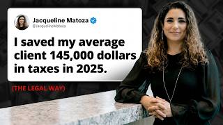In 2025 my average client saved $145K in taxes. Here's how I did it