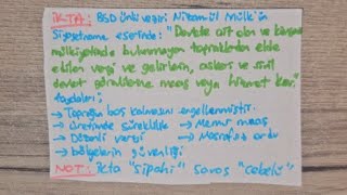 88Kpss Tari̇h 2026 I İlk Türk İslam Devletleri̇ İkta Sistemi