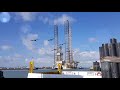 Relaxing video of a big Rig going through the Corpus Christi Ship Channel. Port Aransas, Texas