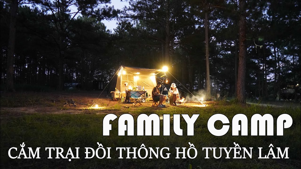 Cắm trại đường hầm Điêu Khắc hồ Tuyền Lâm Đà Lạt | thời tiết vào đông | FamilyCamp
