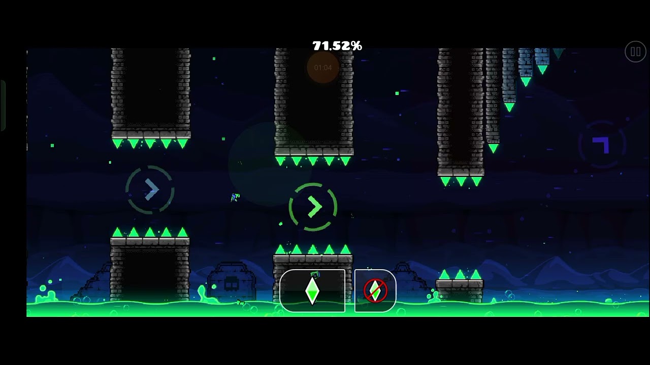 Does anyone know how to fix this? (this is in mobile btw) GEOMETRY DASH ...