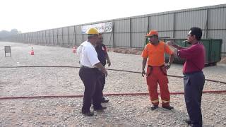 Flashover container training for MMC-Gamuda Underground emergency rescue team members