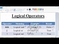 logical operator in c++ Part 26