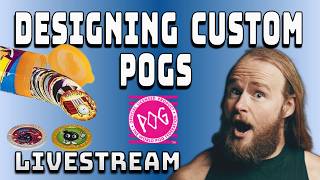 Designing POGs and Slammers for My Pro Wrestling Merch Table Part 2 - PVV Livestream