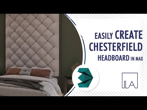 Creating Chesterfield Headboard in 3DS Max in under 5 Minutes!
