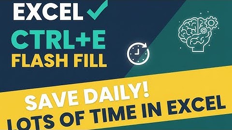 #ms excel short key CTRL+E Best formula #excel flash fill formula in Excel #ms excel sheet tricks 